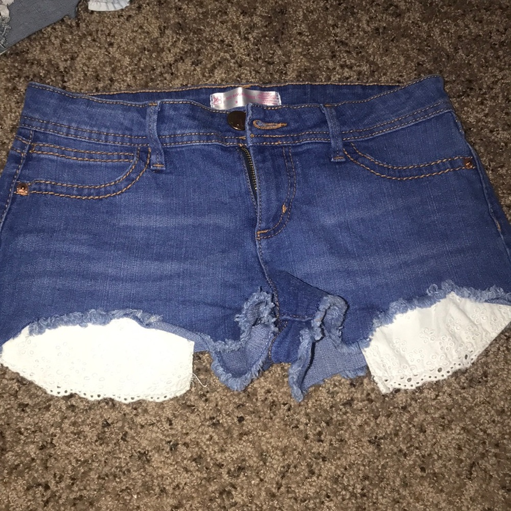 Blue jean shorts
